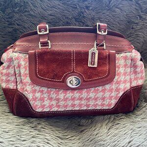Coach Limited Edition Suede and Houndstooth Bag